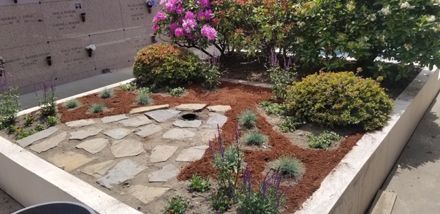 garden landscaping outside of BONNEY WATSON