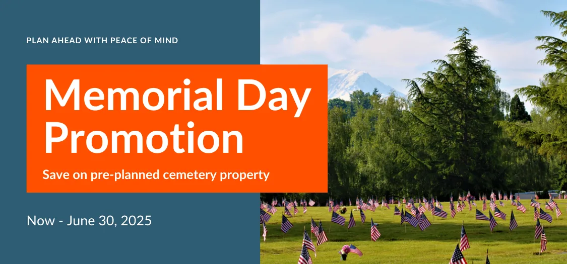 Memoral Day savings promotion 2025 pre-planning sale