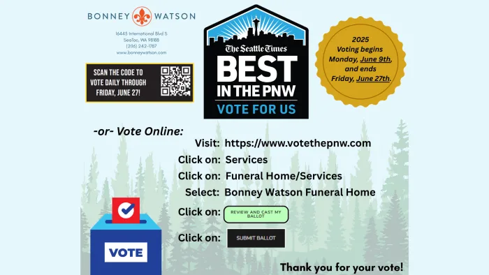Vote for us for Best in the PNW!